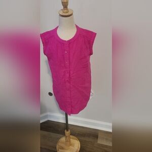 Vibrant Gap Pink Girl's Shirt Dress Size 6/7